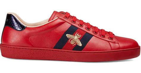 gucci allie red shoes|gucci ace sneakers women.